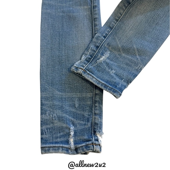 • New • Madewell Destructed-Hem Skinny Jeans Size 26 - Picture 9 of 15